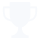 A white trophy icon representing Topremit's awards from Bank Indonesia.
