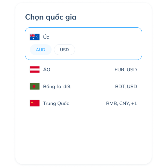 Màn hình bước thứ hai của giao dịch quốc tế trên ứng dụng Topremit, hiển thị tùy chọn chuyển tiền cho “một người nhận” hoặc “nhiều người nhận”.